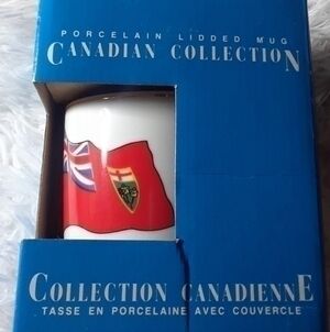 Canadian Collection Porcelain Lidded Mug
